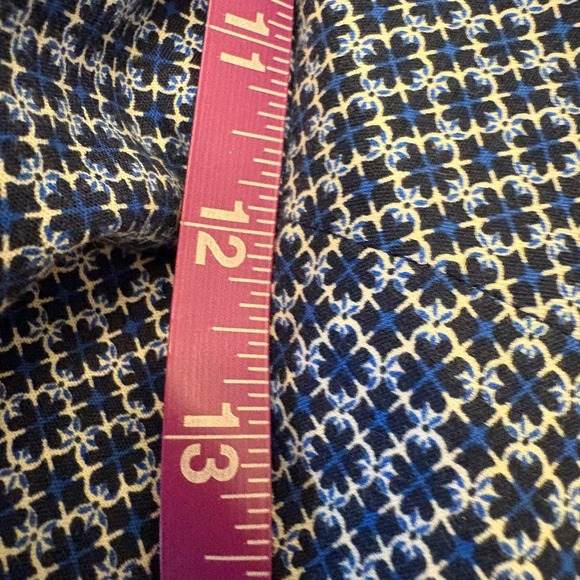 Mercer & Madison Blue and White Pattern Crop Casual Work Pants Size 20W - Picture 13 of 14